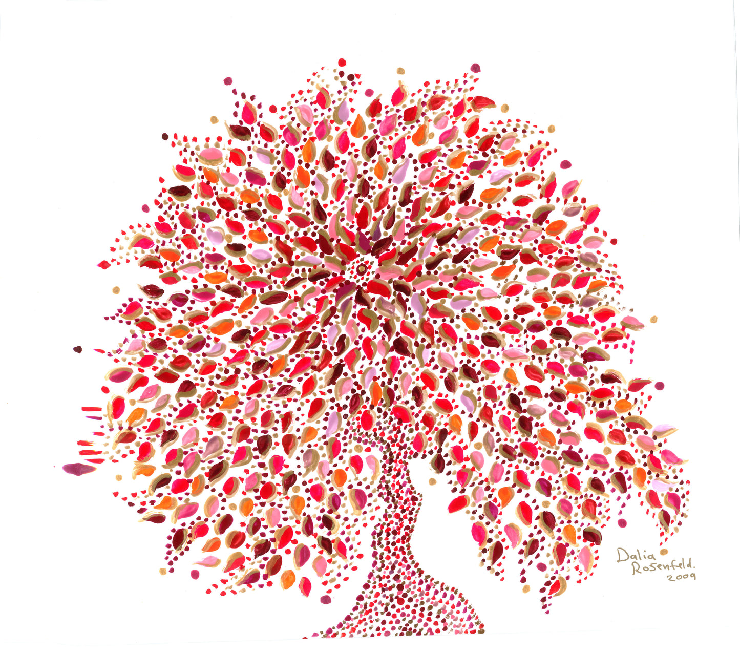 Flower Tree | High-resolution Color Print | Dalia Rosenfeld | Tiberias, Israel