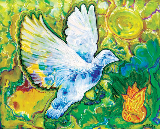 Spirit Dove - High Resolution Print by Deborah Margolin, Mounted